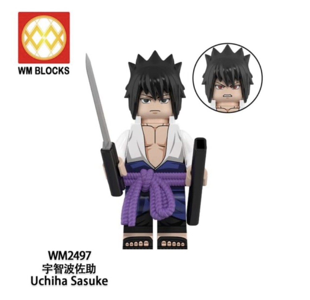 Sasuke Uchiha Naruto Custom 2" Miniature Figure (New/Mint)