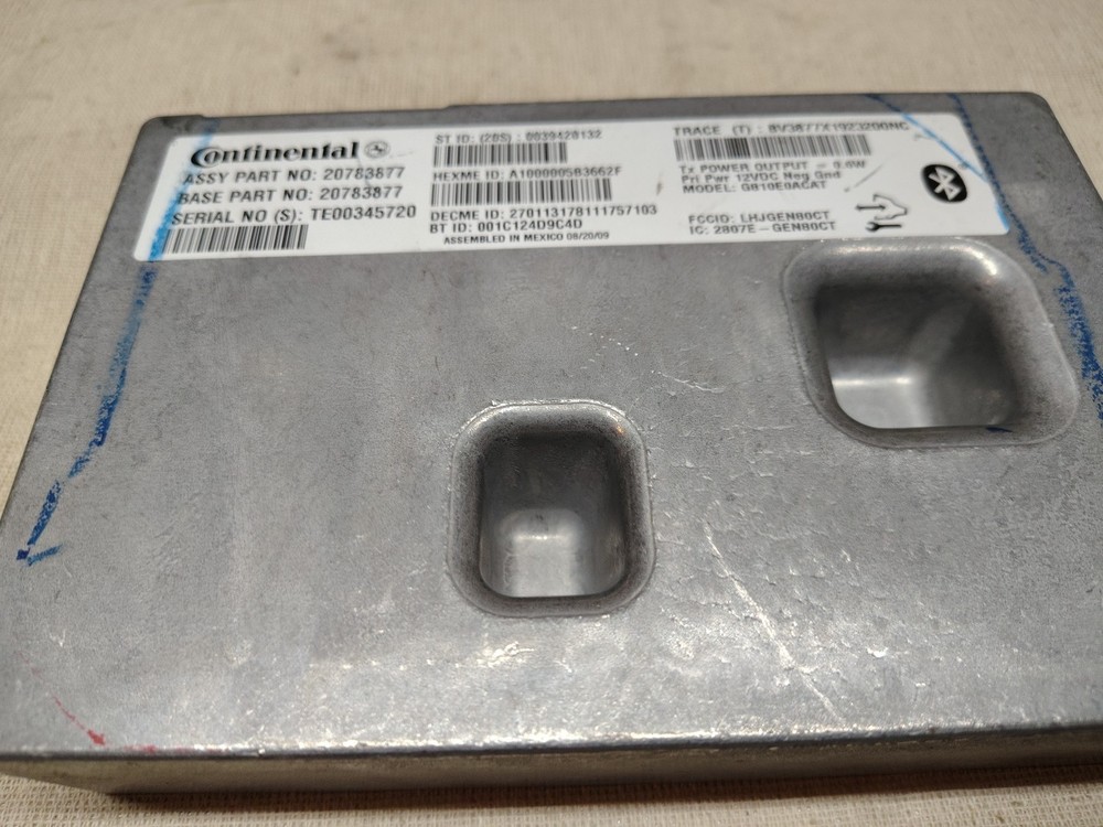 2009 Silverado Telematics Interface Module 20783877