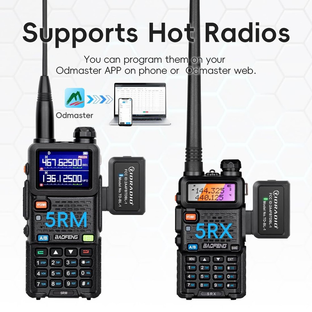 TIDRADIO Ham Radio Wireless Programmer Adapter APP and PC Program for Baofeng...