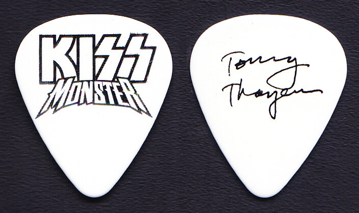 KISS Tommy Thayer Signature White/Black Guitar Pick - 2013 Monster European Tour