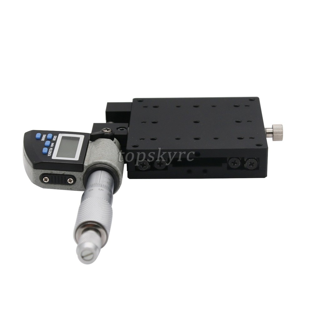 X-Axis Manual Linear Stage High Precision 80*80mm with Digital Micrometer LCD ts