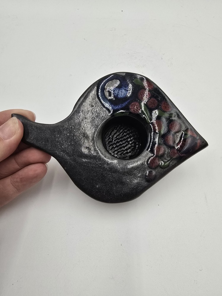 Studio Pottery Flower Frog Vase