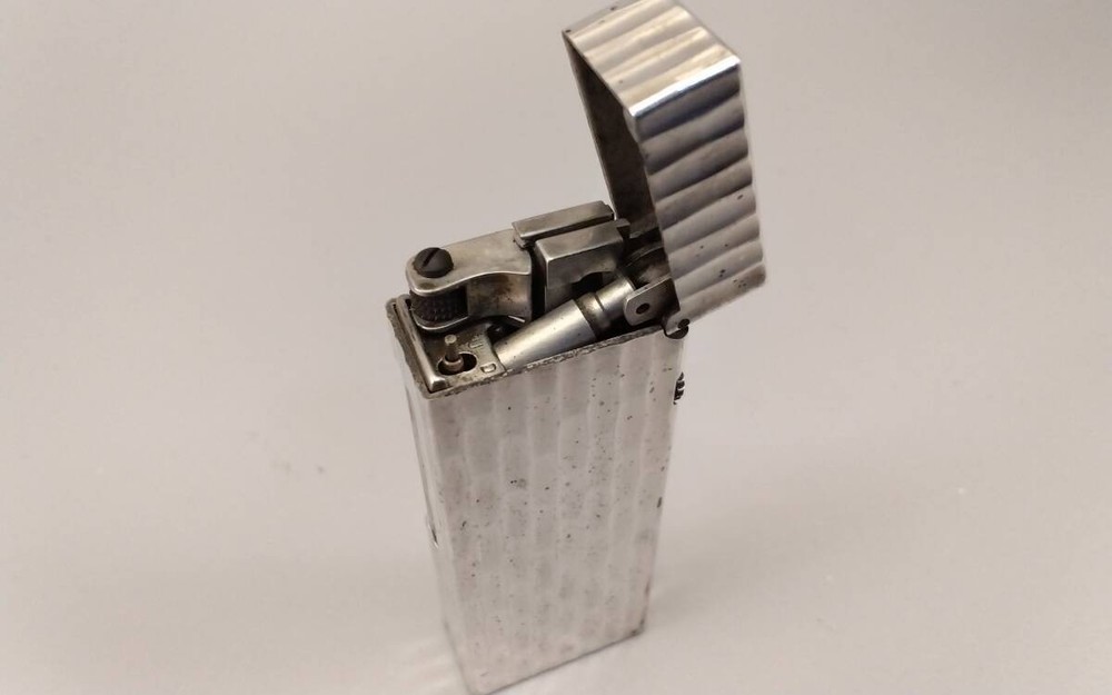 Dunhill D Mark Silver Bamboo Cigar Cutter Fully Functional