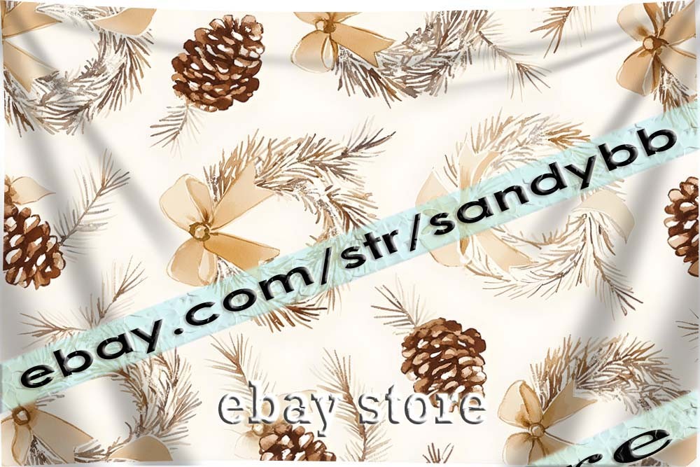 Nature Winter Pattern subtle soft earthy tapestry 39X59 in