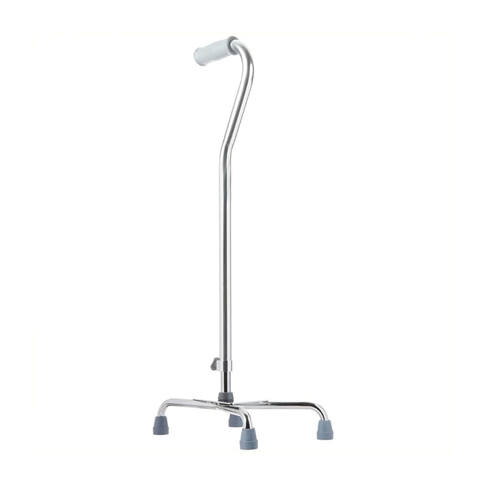 Quad Cane with Slip-Resistant Tips - Adjustable Height for Personalized Comfort