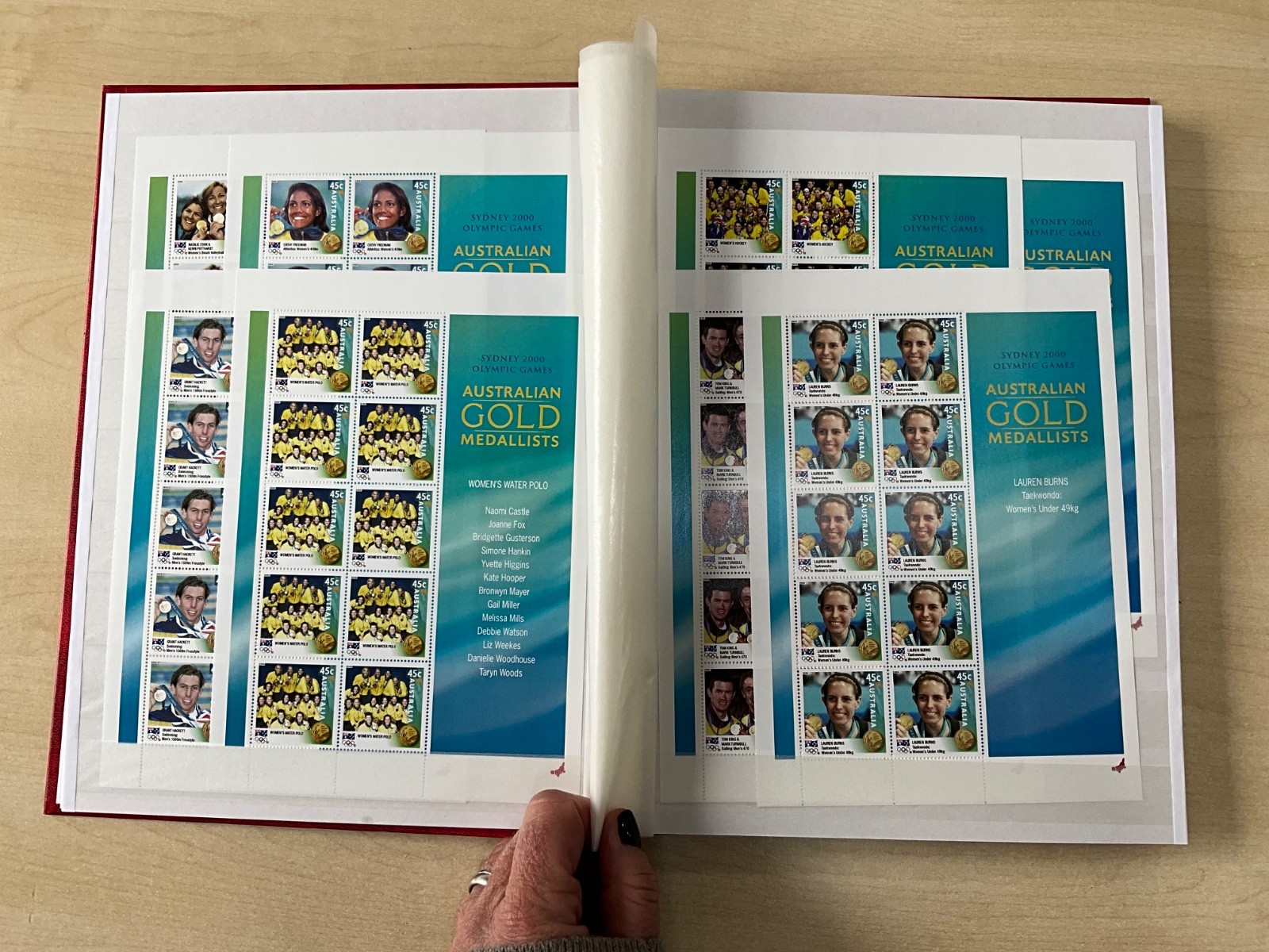 Australia Stamps 2002-2004 MNH Booklets Blocks Sets in 32 sided stock book #SA11