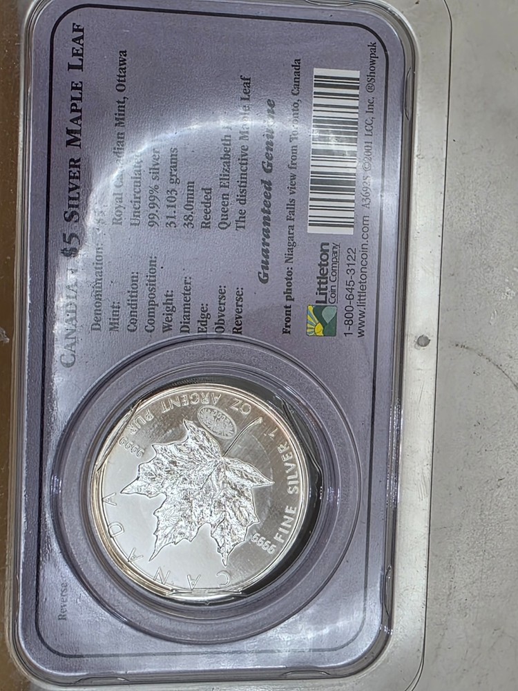 2000 Canada 1 oz Silver Maple Leaf Millennium Privy Sealed