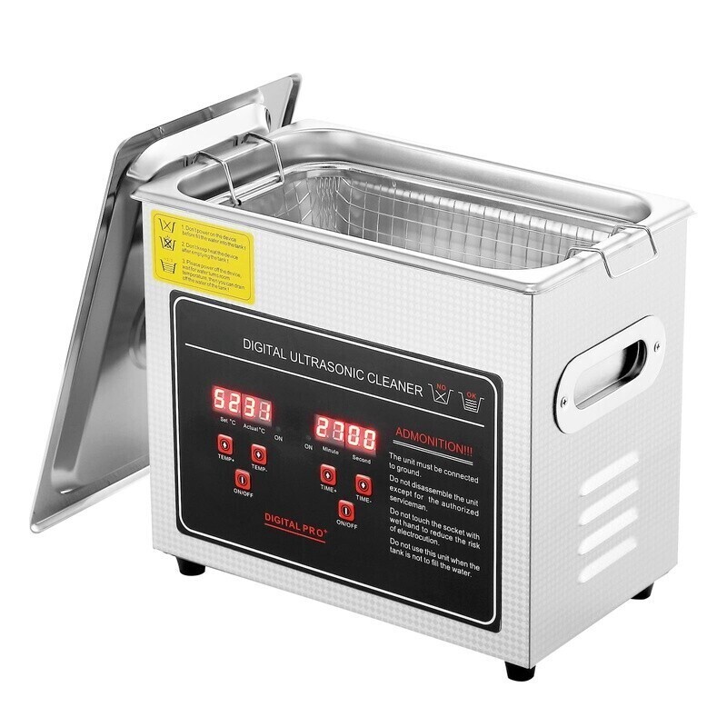 3L Ultrasonic Cleaning Device w/Timer & Warming Element Jewelry Cleaner Machine
