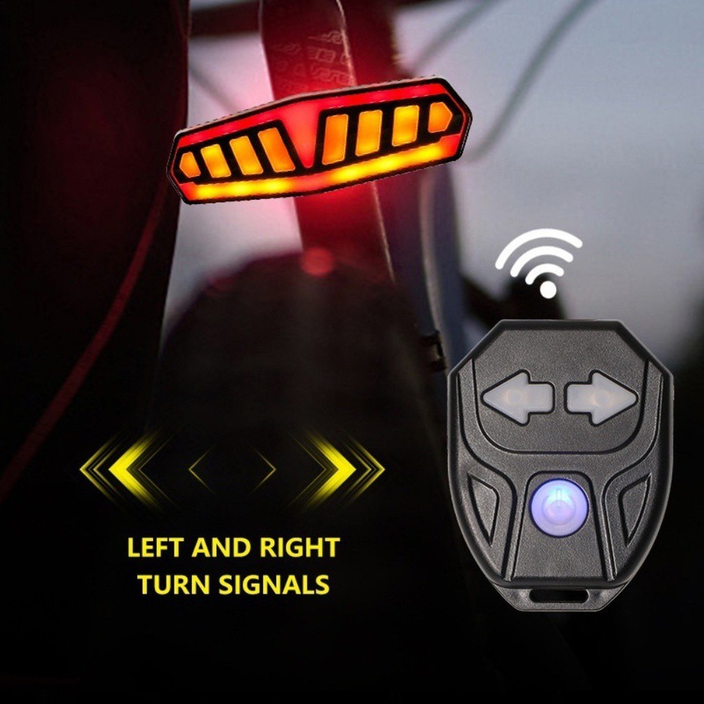 Bicycle Taillight with Wireless Remote Control and Multiple Flashing Modes