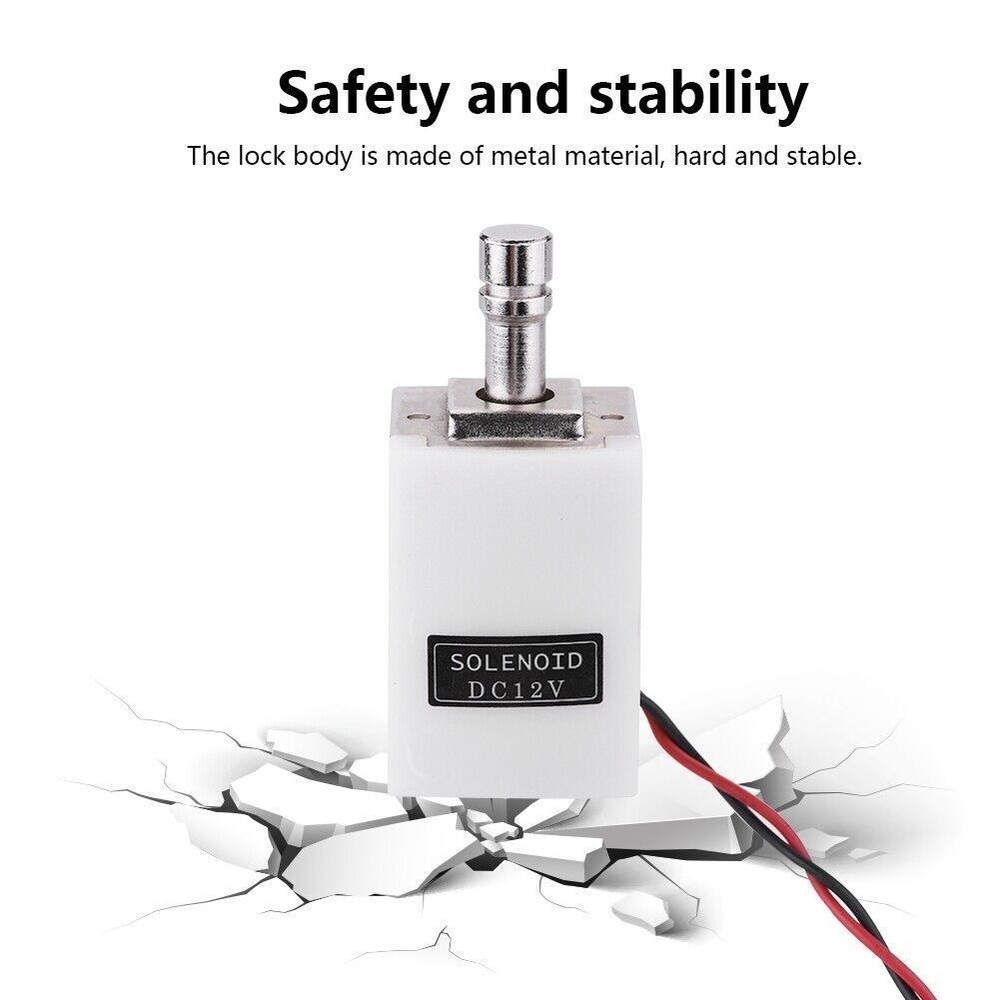 Small Electric Bolt Lock Access Control Lock for Door Cabinet Drawer Security