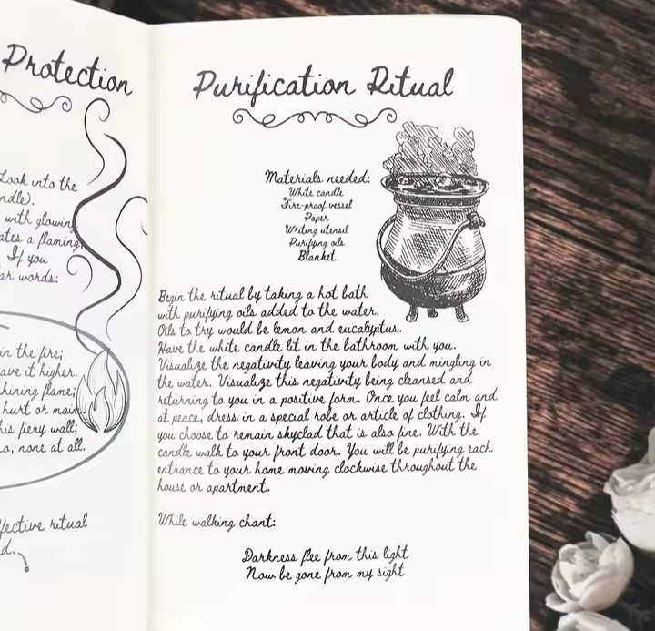 Old Witch Spells Book