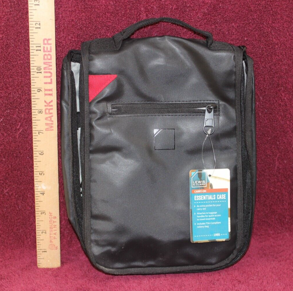 Lewis & Clark Carry On Essentials Case Black -New With Tags