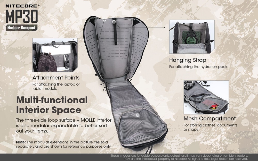 Nitecore MP30 Backpack Black Only