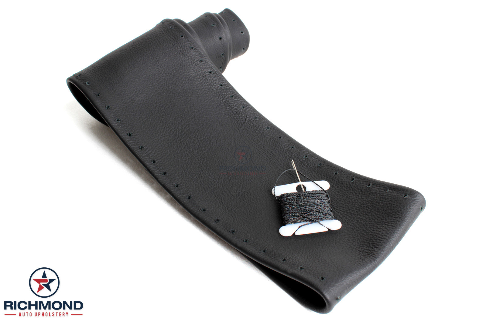 me2001 2002 Chevy Silverado 3500 LT LS -Leather Wrap Steering Wheel Cover, Black