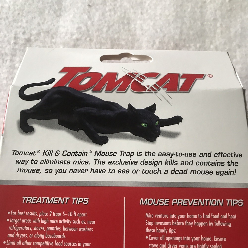 Tomcat Kill & Contain Mechanical Mouse Trap (2-Pack) Never Touch Never See