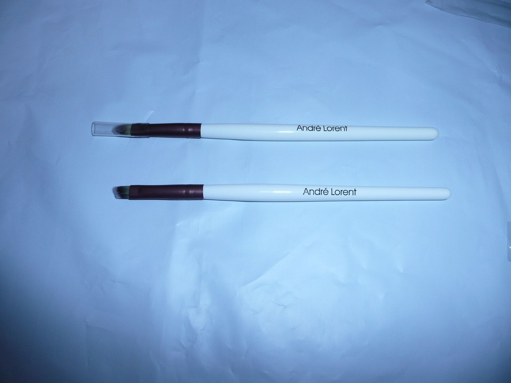 ANDRE LORENT Makeup Brushes 5 Pcs With Leather Box White