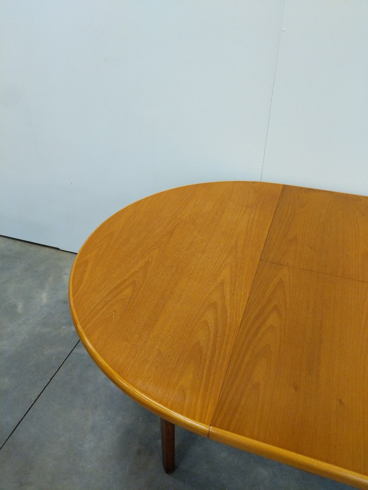 Vintage Mid Century Modern Teak Extendable Dining Table