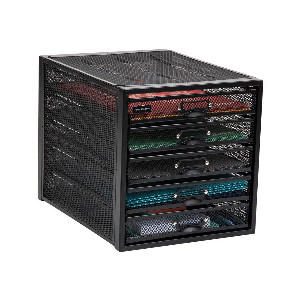 Mind Reader File Storage Drawers, Desk Organizer, Multi-Purpose, Crafts, Offi...