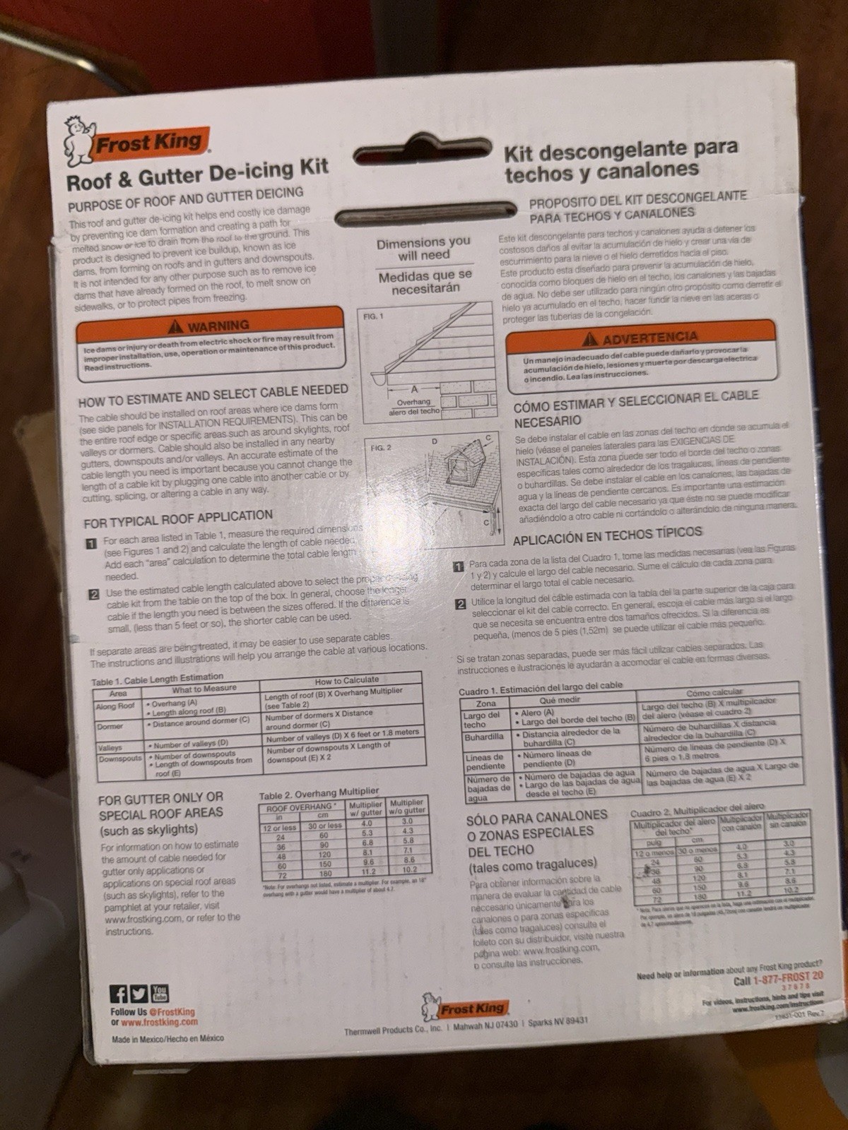 Frost King 100ft Roof and Gutter Heating Cable Prevents Ice Dams and Leaks