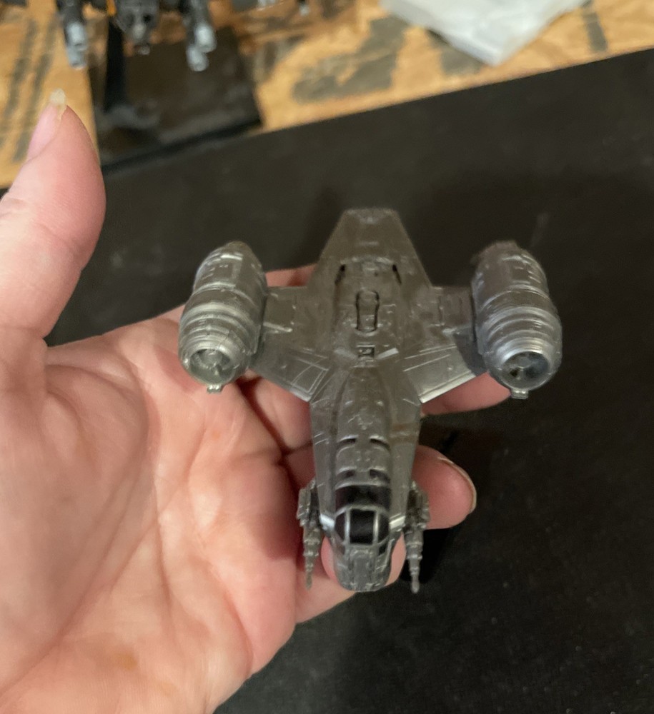 4 Built Star Wars #2 Various Model Kits Razor Crest, Xwing, 2 TIEs Models