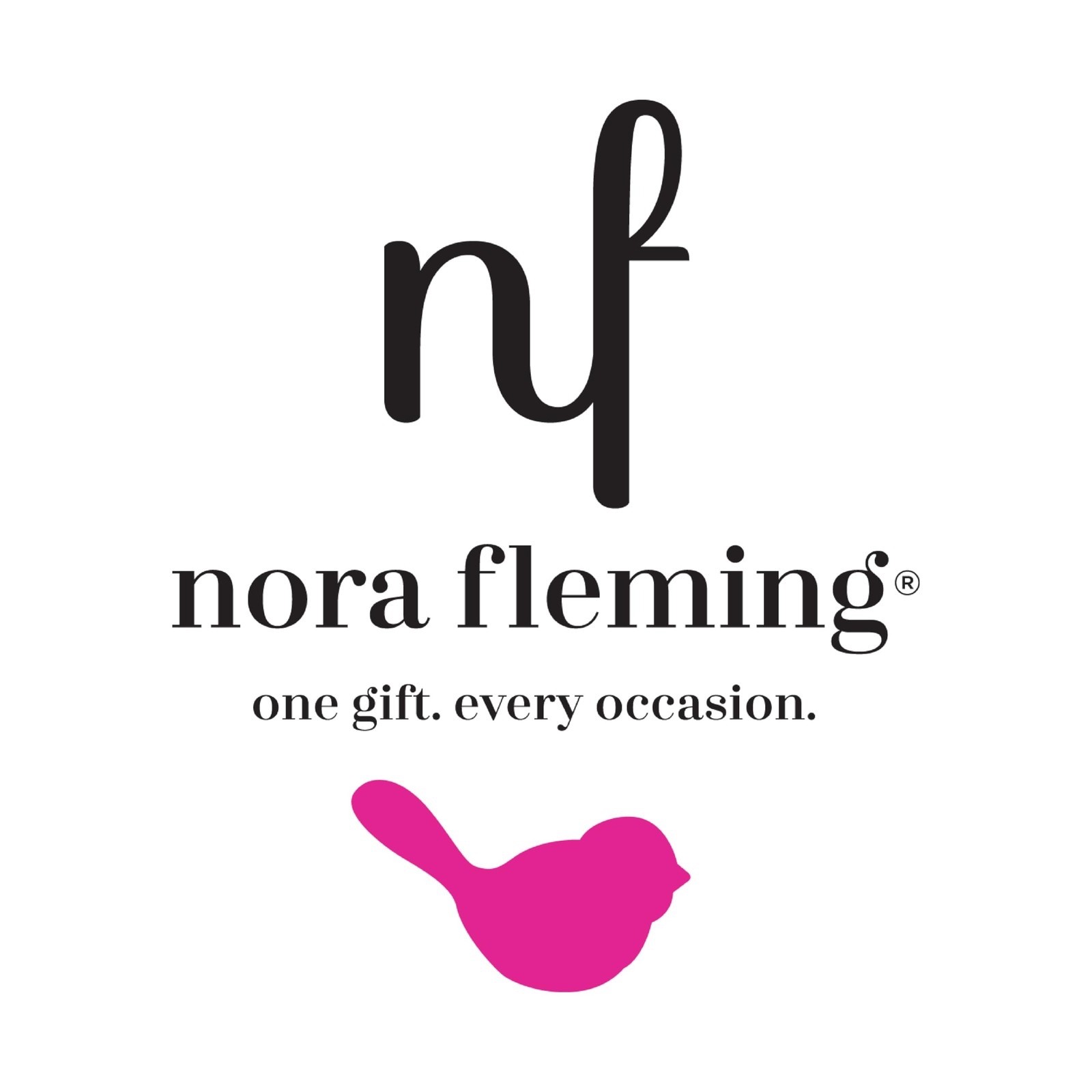 Nora Fleming Pinstripes Small Glass Canister - C9A, RETIRED, NIB