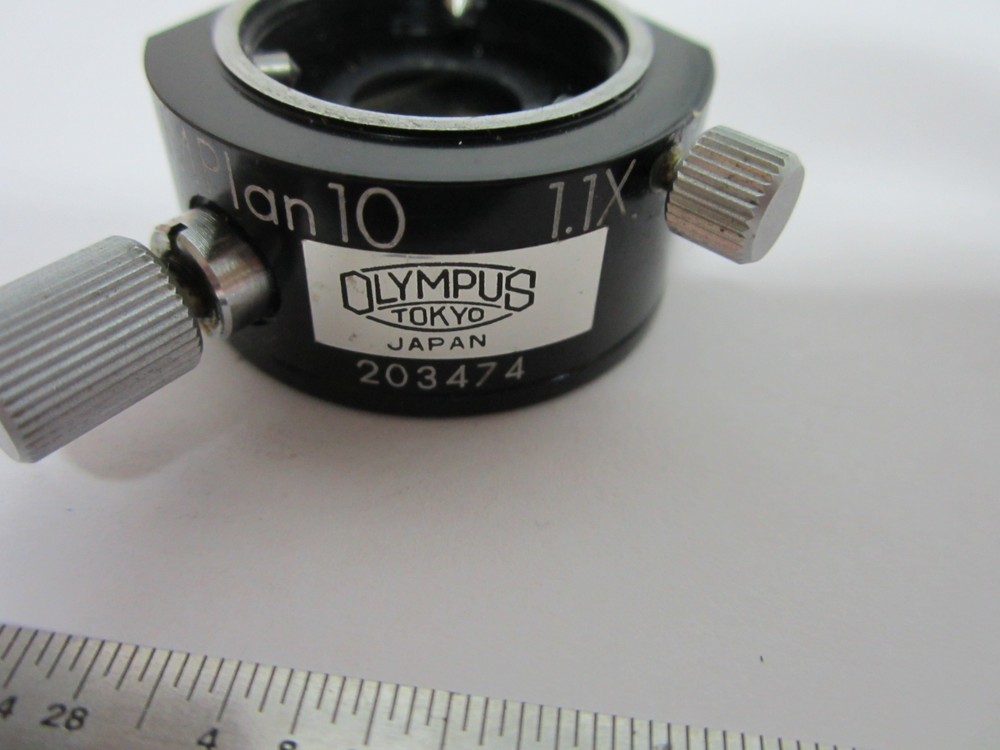 MICROSCOPE OBJECTIVE PART OLYMPUS JAPAN DIC MPLAN10 OPTICS NOMARSKI BIN#B3-W-9