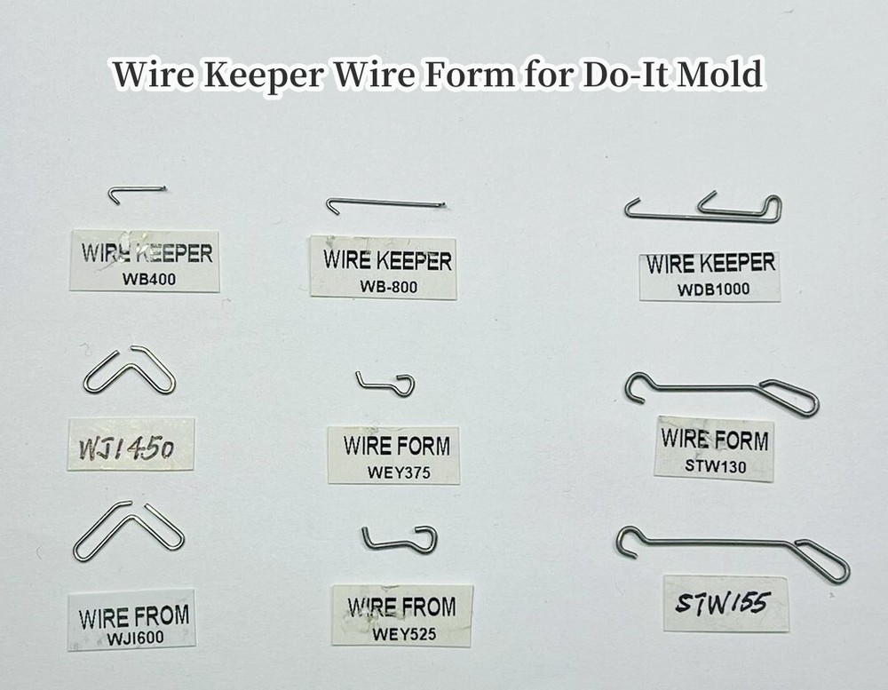 Wire Keeper Wire Form for Do-It Mold - Model - Select - 100 Pcs