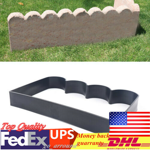 DIY Garden Fence Concrete Mold for Pathways, Sidewalks & Edging