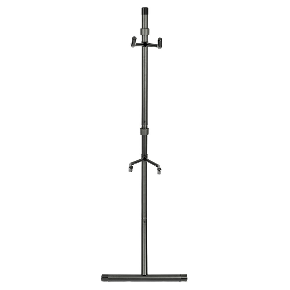 Bicycle Storage Gravity Stand Rack W/Adjustable Arm Holder Tool Tray New 2 Bikes