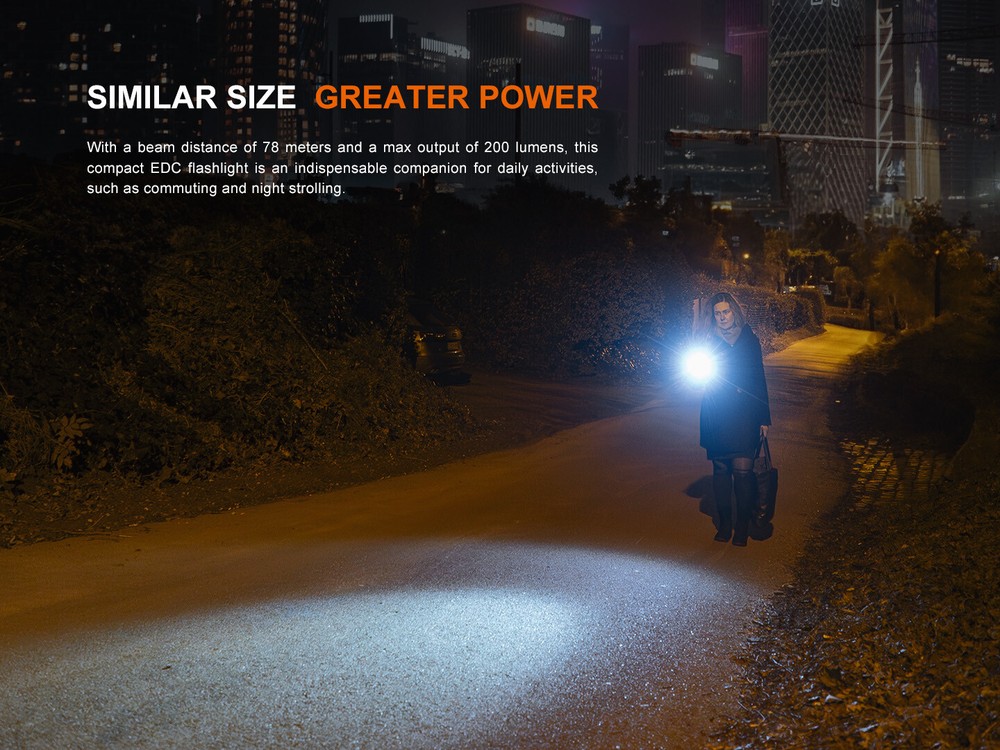 Fenix E12 V3.0 200 Lumen 1x AA EDC Flashlight