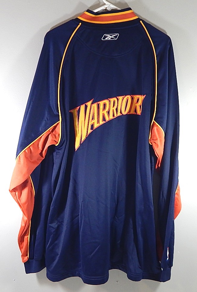 Lot of (7) Golden State Warriors Reebok Team Issued Warm Up Shirts Pants L-4XL