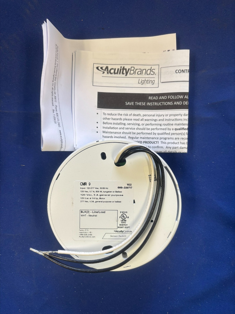 Sensor Switch CMR-9 120/277V Line Voltage Ceiling Mount Occupancy Sensor