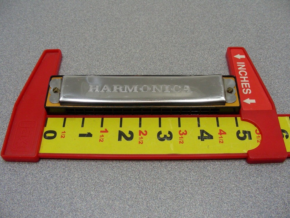 Vintage Chrome and Plastic Harmonica!