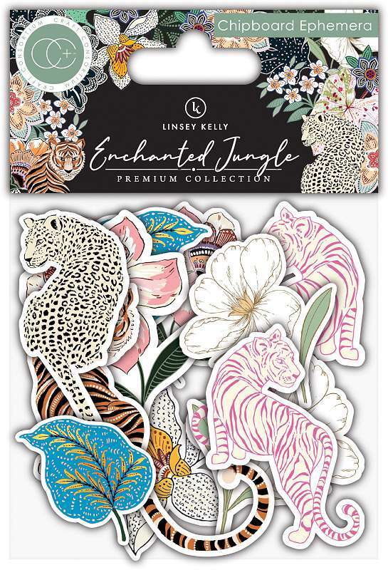 Craft Consortium Chipboard Ephemera 20/Pkg-Enchanted Jungle