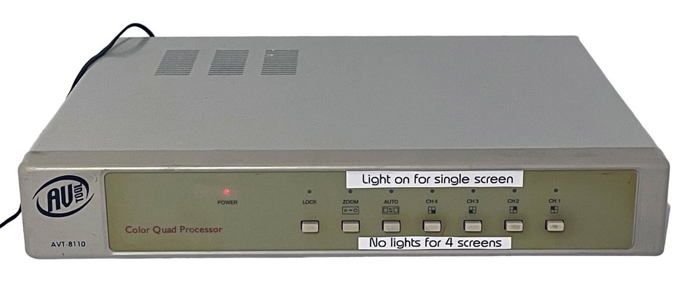 AV Tool Color Quad Processor AVT-8110 ED0001 Tested