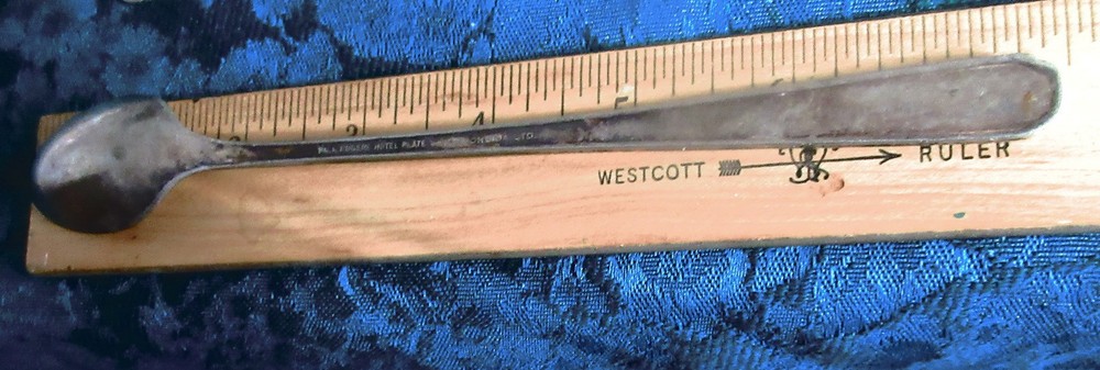 Vtg Bishops Restaurant Flatware Historic Mid-West Chain 5 Iced Tea Fork Teaspoon