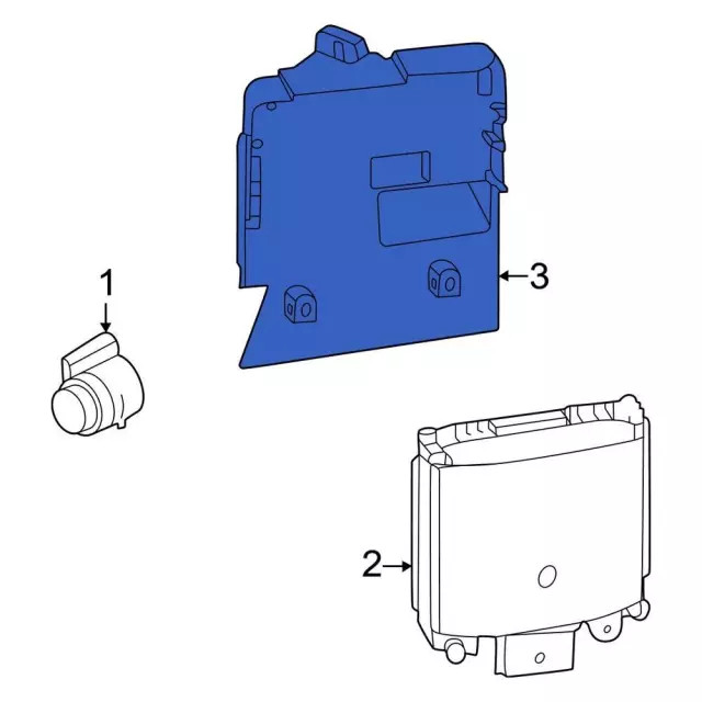 Genuine Ford Blind Spot Detection System Warning Sensor Bracket NZ6Z14D189A