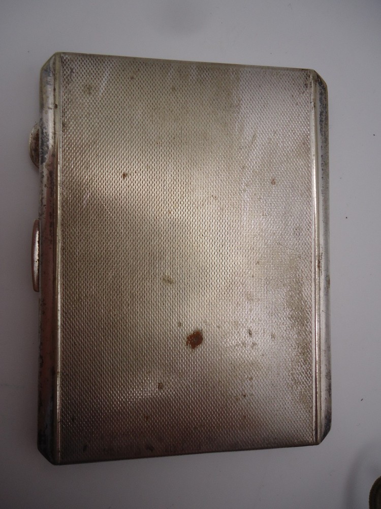 1940's Rexacon Vintage EPNS Cigarette Case Silver Plate