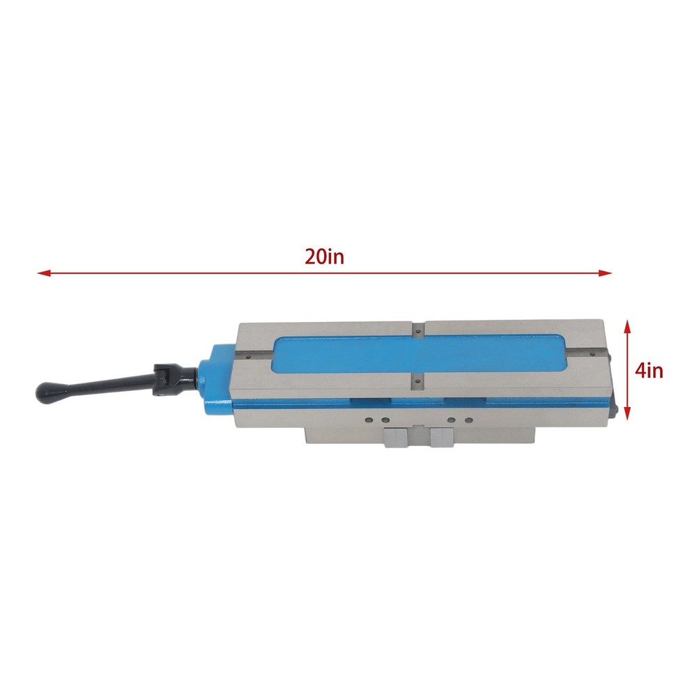 4" Milling Machine Vise Double Lock CNC Precision Vise Workholding Double Action