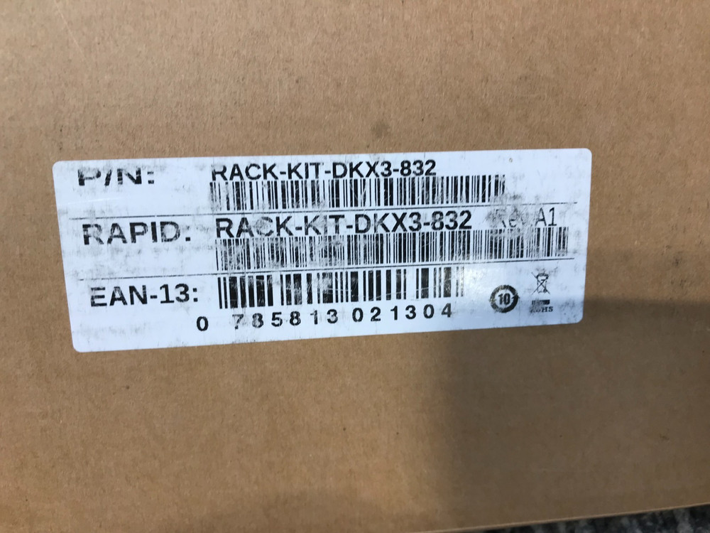 Raritan Rack Mount for KVM Switch, Console Server, Black RACK-KIT-DKX3-832 **