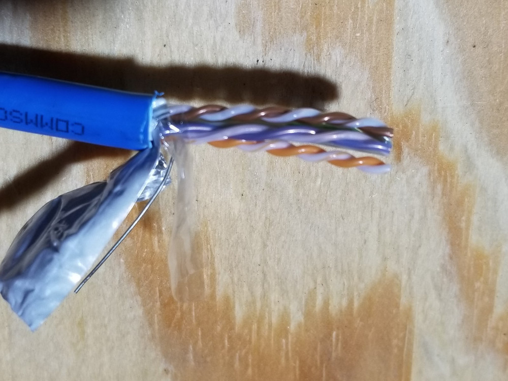 Commscope CS34P 23/4P Cat6 F/UTP WebTrak Plenum Shield Network Cable Blue /100ft