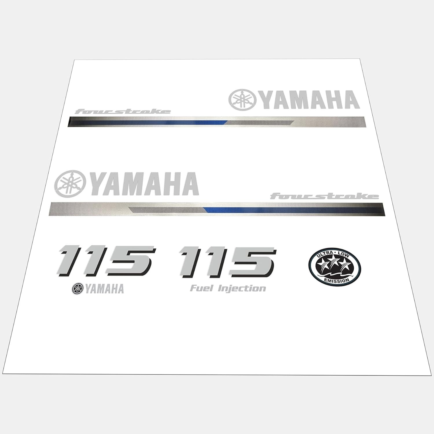 Yamaha 115 HP 4-Stroke Outboards Decals Sticker Kit Top Cowl Cove Reproduction