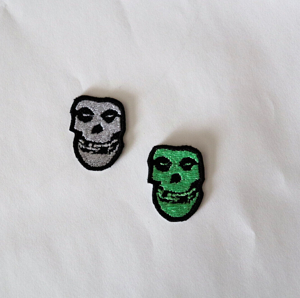 Misfits Patch MINI Iron/Sew on Embroidered High-quality Samhain Danzig White