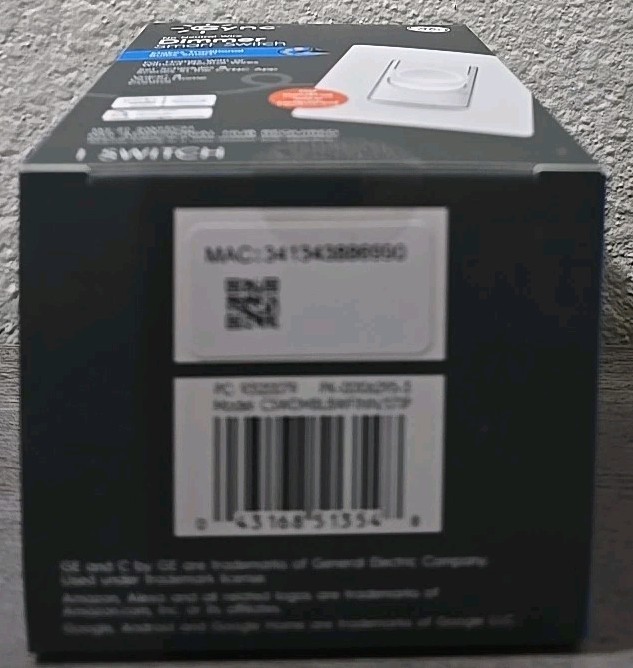 GE CYNC Smart Dimmer Light Switch, Wire-Free, Bluetooth and Wi-Fi Light Switch