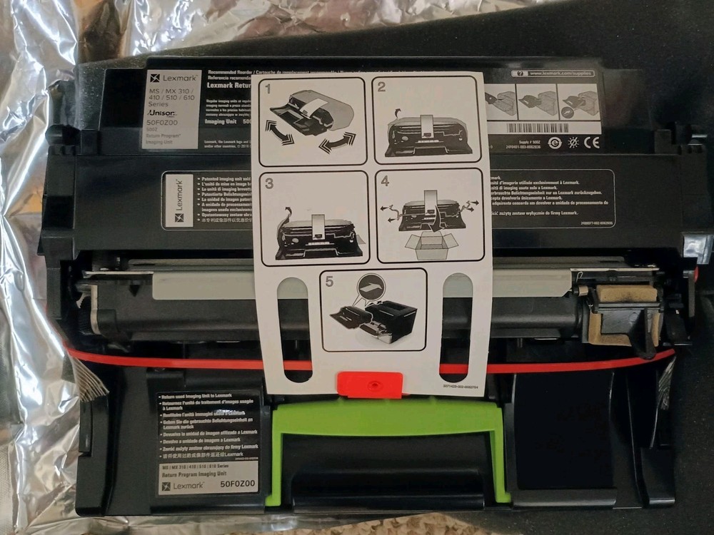 Lexmark 50F2Z00 Black Drum Unit for MS410 MS510 MS610 Printer