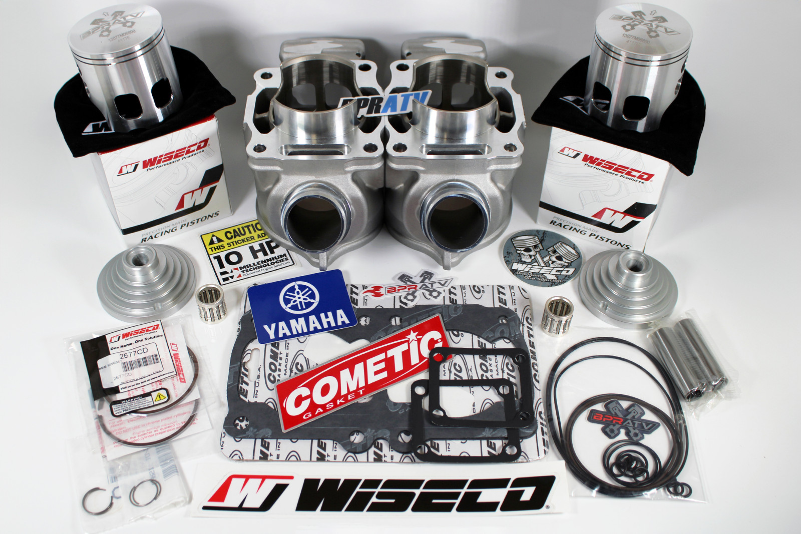 Banshee ARES 68mm Cylinder Kit Complete 421cc Stroker +4mm Wiseco Pistons Gasket