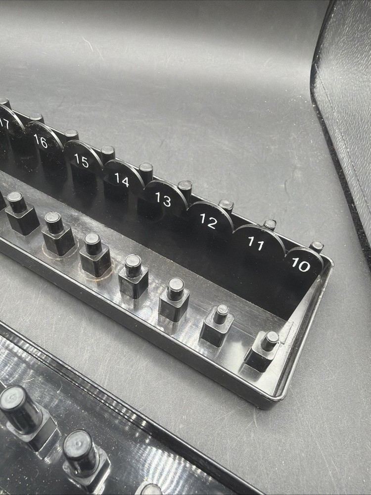 1/2" Drive SAE & Metric Socket Tray Holders - Standard & Deep Organizer Set