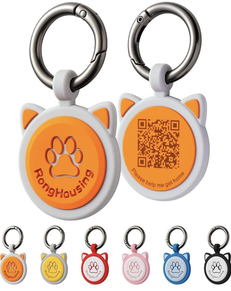 QR Code Dog ID Tag, Scannable QR Code Smart Pet Tag, Scan QR Receive Real Tim...