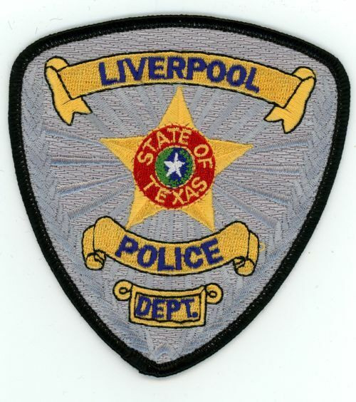 TEXAS TX LIVERPOOL POLICE NICE SHOULDER PATCH SHERIFF