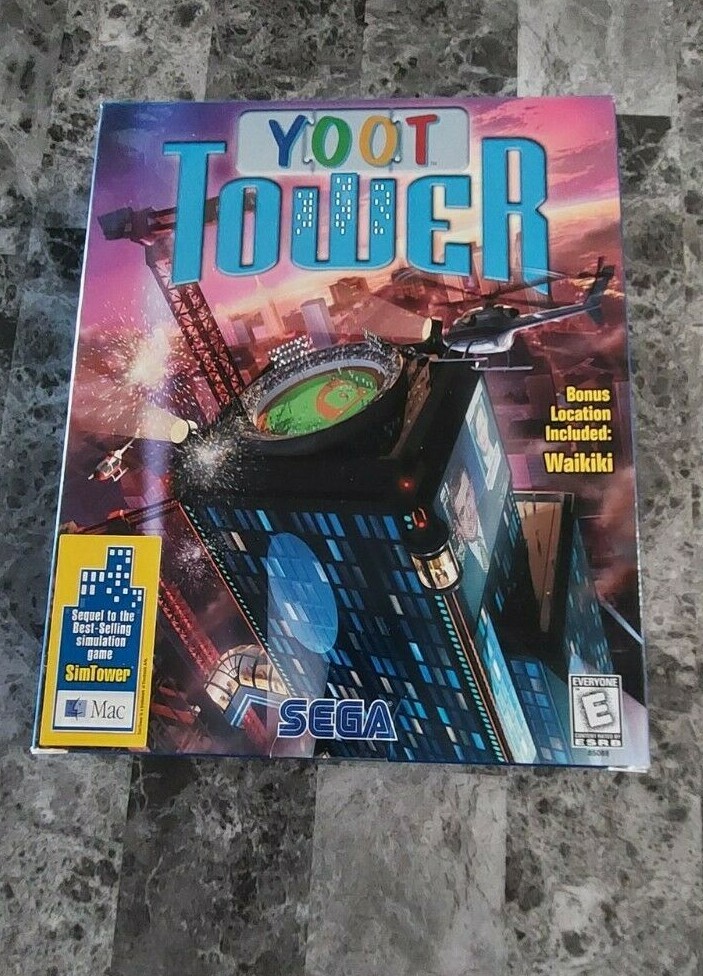 YOOT Tower MAC COMPUTER GAME - SEALED! - SEGA GAME
